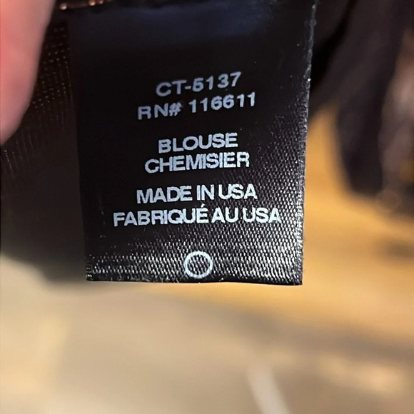 Anthropologie‎ Amadi women’s Merry Metallic Lurex Blouse top Lg Bronze new years - Picture 4 of 10